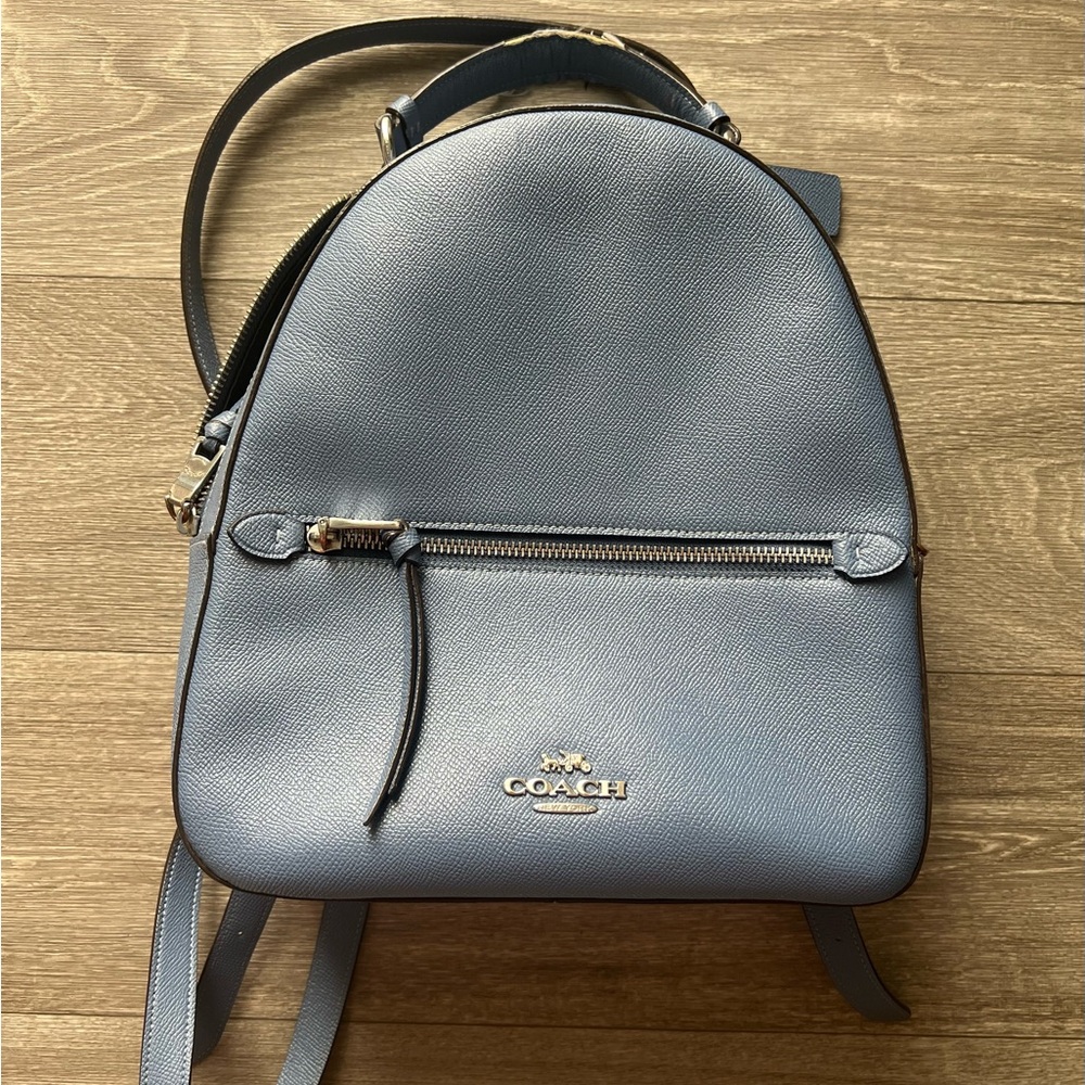 Coach Jordyn Leather Backpack in Blue